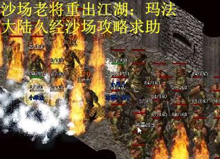 沙场老将重出江湖：玛法大陆久经沙场攻略求助
