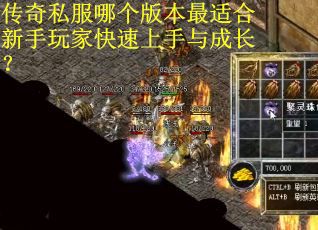 传奇私服哪个版本最适合新手玩家快速上手与成长？