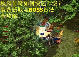 秋风传奇如何快速升级？装备获取与BOSS打法全攻略