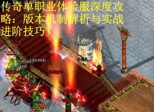 传奇单职业体验服深度攻略：版本机制解析与实战进阶技巧