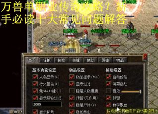 万兽单职业传奇攻略？新手必读十大常见问题解答