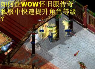 如何在WOW怀旧服传奇私服中快速提升角色等级？